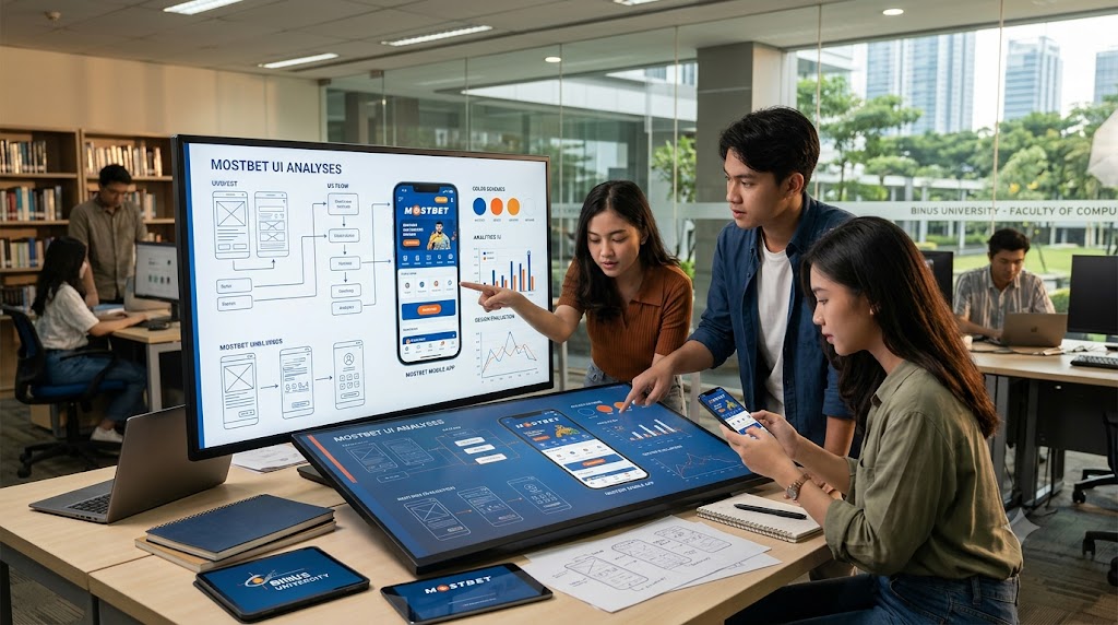 Binus Universitetində Mostbet mobil tətbiq interfeysinin UX/UI təhlili